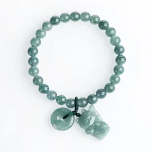 Jadeite Lucky cat bracelets