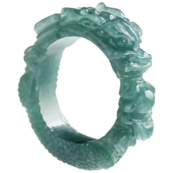 Jadeite Chinese Dragon ring