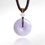 Violet-jade peace pendant