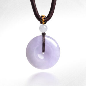 Violet-jade peace pendant