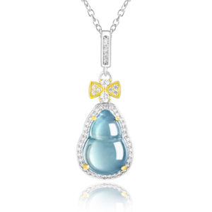 Ice-jade calabash pendant
